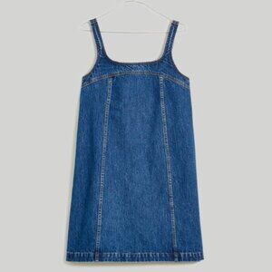 Madewell Denim A-Line Sleeveless Mini Dress in Ladera Wash